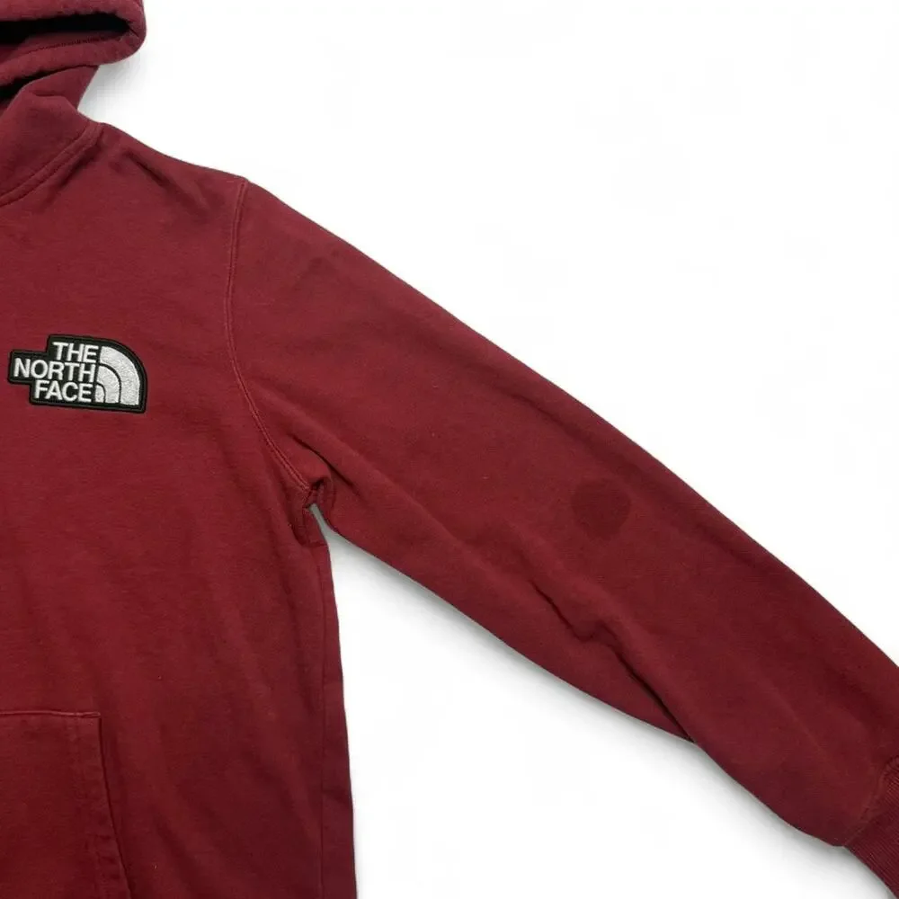 The North Face Red Hoodie Womens Medium Pullover Logo Casual